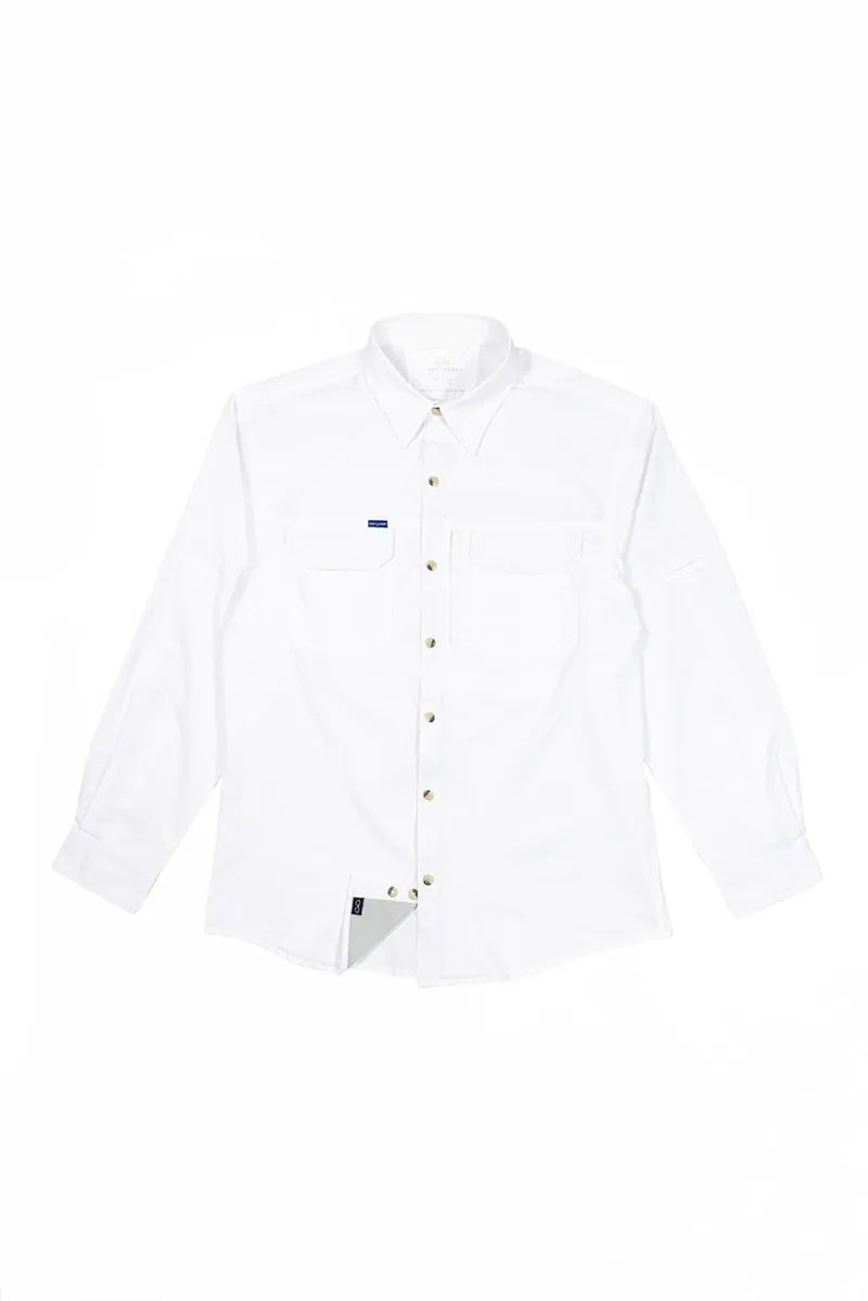 Camisa Blanca manga larga Protección Solar