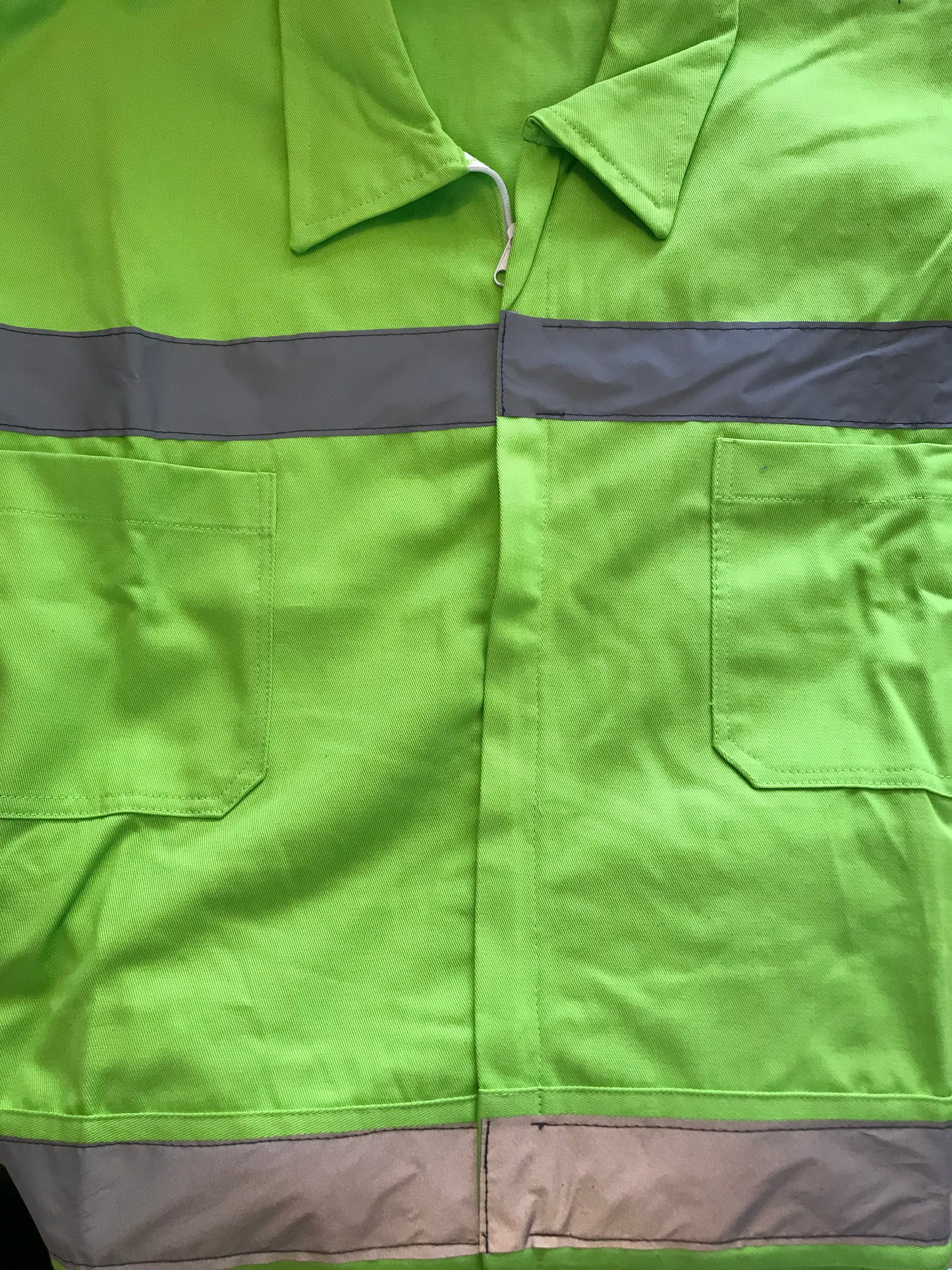 Overol Industrial Verde 100% algodón Con Reflejante
