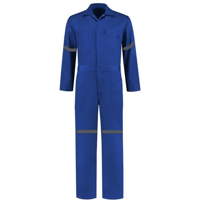 Overol Industrial Azul Rey 100% algodón Con Reflejante