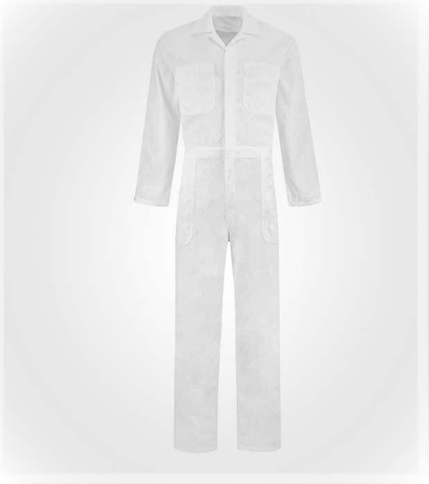 Overol Industrial Blanco 100% algodón Sin Reflejante