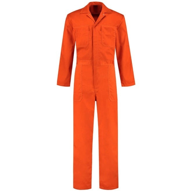 Overol Industrial Naranja 100% algodón Sin Reflejante