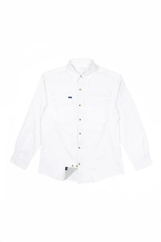 Camisa Blanca manga larga Protección Solar
