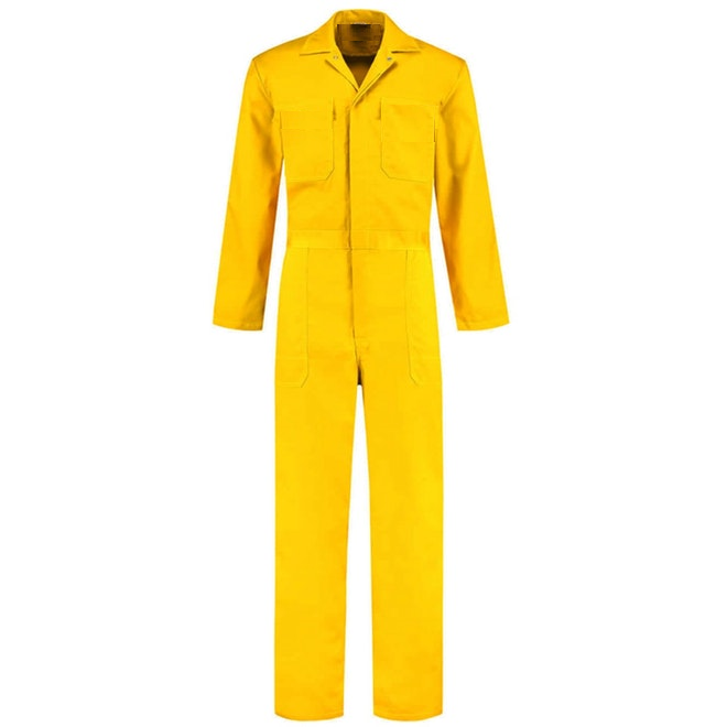 Overol Industrial Amarillo 100% algodón Sin Reflejante