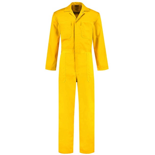 Overol Industrial Amarillo 100% algodón Sin Reflejante