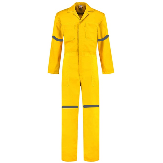 Overol Industrial Amarillo 100% algodón Con Reflejante