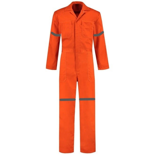 Overol Industrial Naranja 100% algodón Con Reflejante