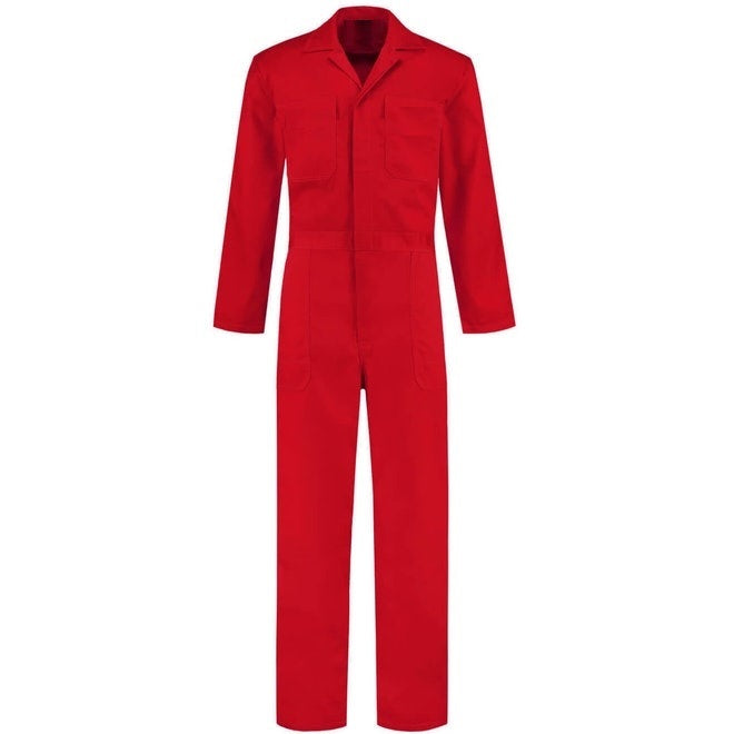 Overol Industrial Rojo 100% algodón Sin Reflejante