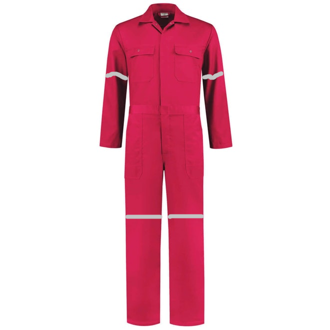 Overol Industrial Rosa 100% algodón Con Reflejante
