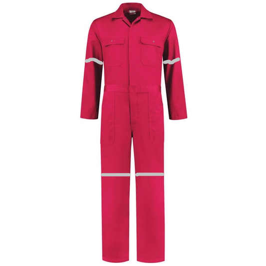 Overol Industrial Rosa 100% algodón Con Reflejante